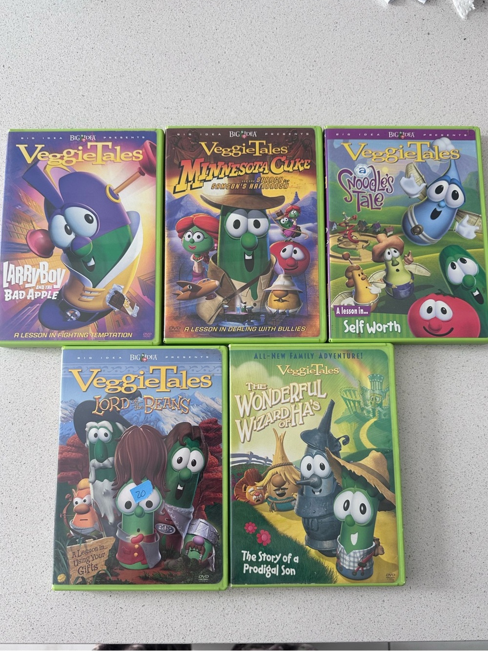 VeggieTales DVD lot of 5